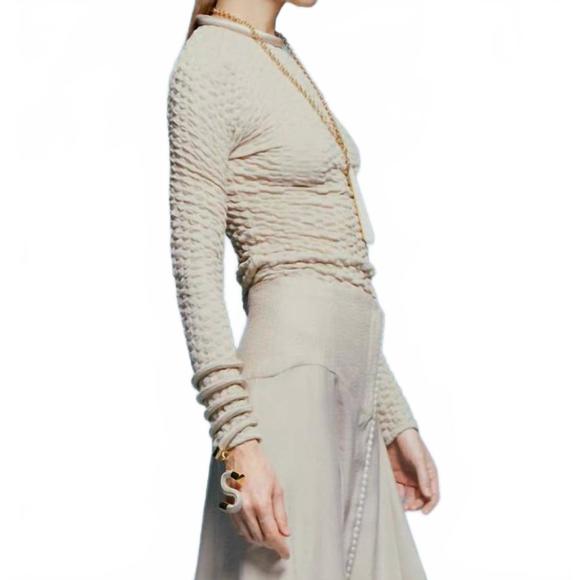 NEW SILVIA TCHERASSI jari long sleeve top in cream - Picture 2 of 4